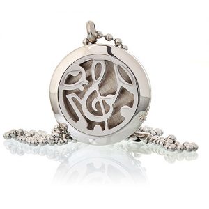 Musical Notes aromatherapy diffuser necklace