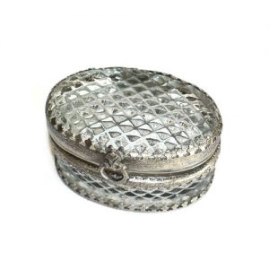 oval glass box