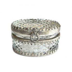 oval glass box