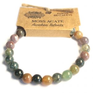 moss agate bracelet