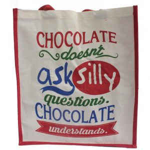 chocolate doesnt ask shopping bag