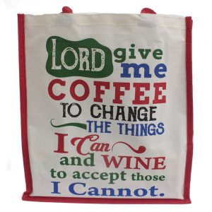 lord give me coffee shopping bag