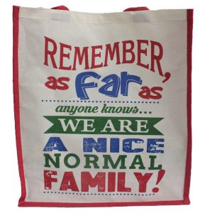 A nice normal family shopping bag