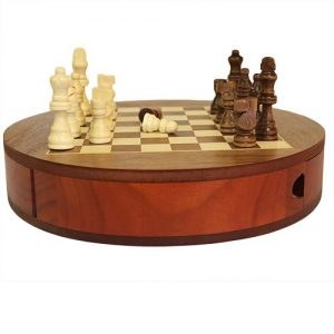 round chess set