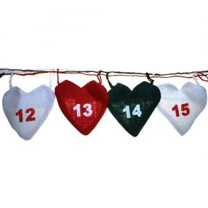 christmas heart advent calendar