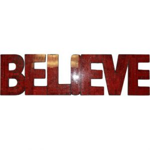 believe mosaic wall art