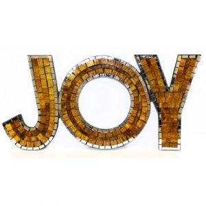 joy mosaic wall art