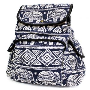 blue elephants traveler backpack