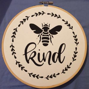 be kind home decor wooden hoop