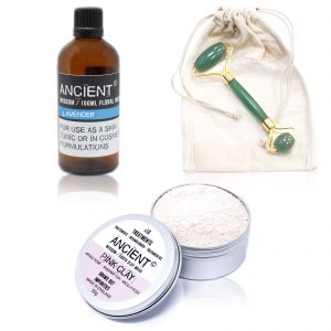 Roller, Pink Face Mask and Floral Water Set