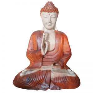Hand Carved Buddha Statue - 60cm Meditation