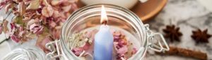candles and candle holders
