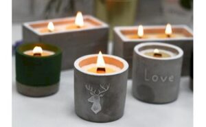 concrete wooden wick candle category