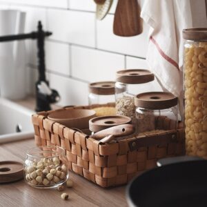 cottage bamboo jars