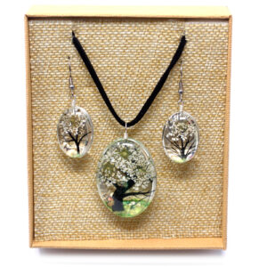 Pressed Flowers - Tree of Life set - White