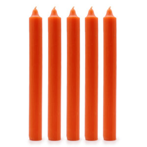 SOLID COLOUR DINER CANDLES ORANGE