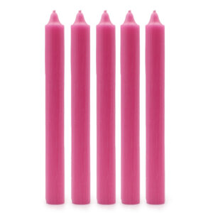 SOLID COLOUR DINNER CANDLES PINK