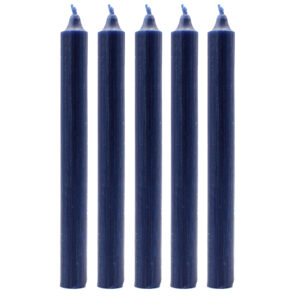 SOLID COLOUR DINNER CANDLES NAVY