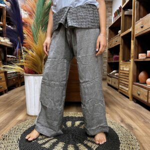 YOGA PANTS FISHERMAN STYLE GREY
