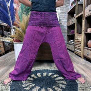 YOGA PANTS FISHERMAN STYLE PURPLE