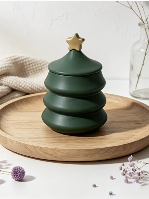 Minimalist Eco Resin Christmas Tree Storage Pot
