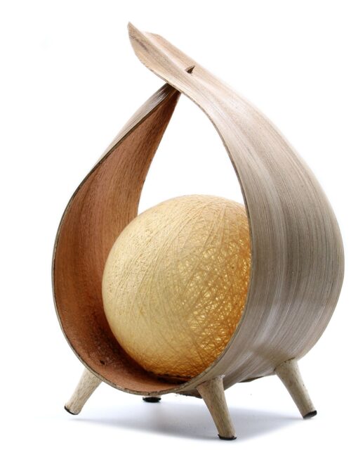 Natural Coconut Lamp - Natural Wrapover
