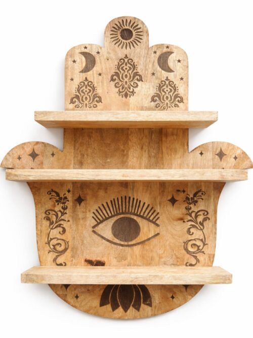 Hamsa Shaped Wall Shelf