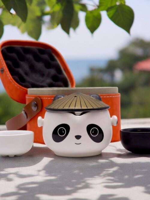 Kung Fu Panda Teapot Set - Two Cups - Travel Pack
