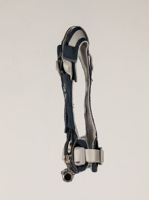 PAW - XS (2-4Kg) Dog Step-in Guardian Harness with Reflective Mesh - Rock Grey - Black Obsidian Charm