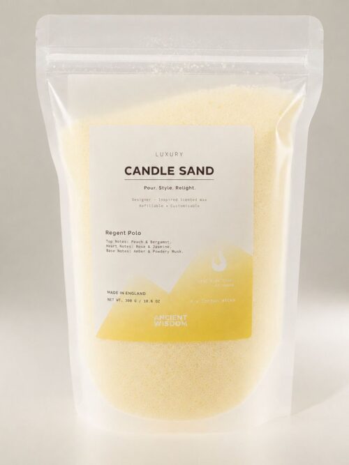 Fragranced Candle Sand - Cream - Regent Polo - 300g