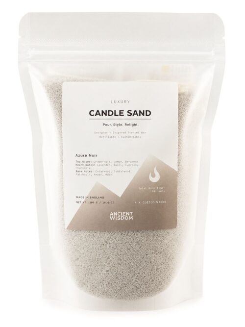 Fragranced Candle Sand - Warm Grey - Azure Noir - 300g