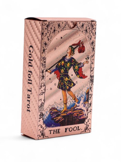 Rose Gold Foil Tarot Card Set - Moon Phase - with booklet