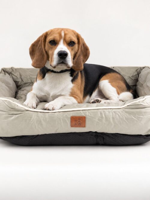 PAW Bed – Medium Khaki Beige – 70 × 60 × 15cm