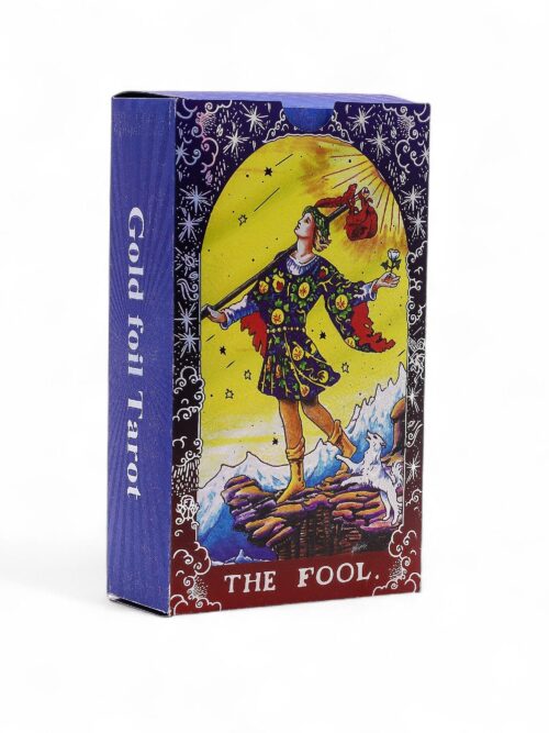 Blue Foil Tarot Card Set - Mandala - with booklet