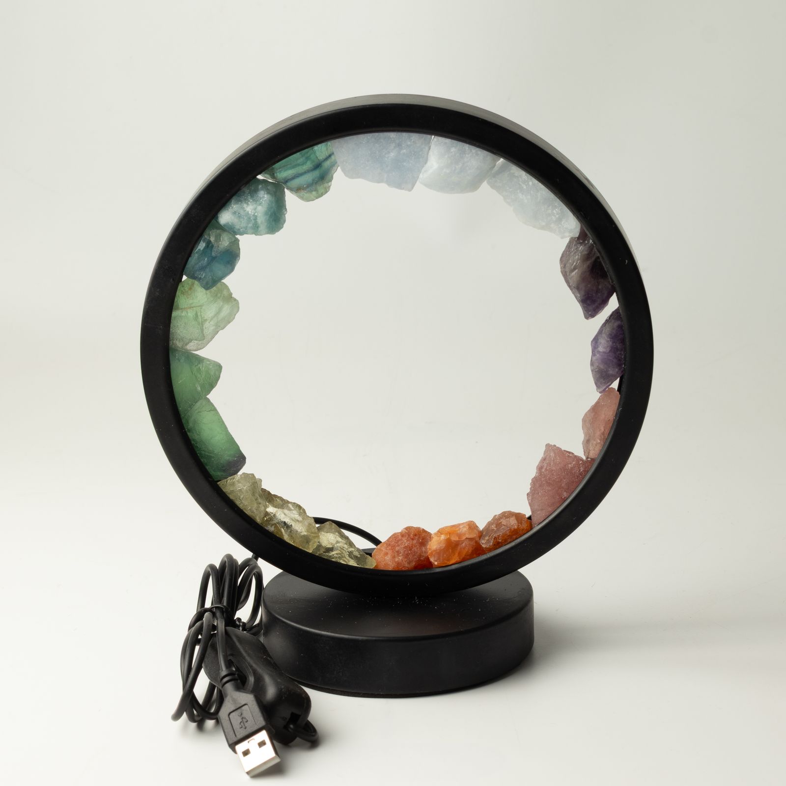 Gemstone Halo Lamp - 7 Chakra - 7 Gems - Image 6