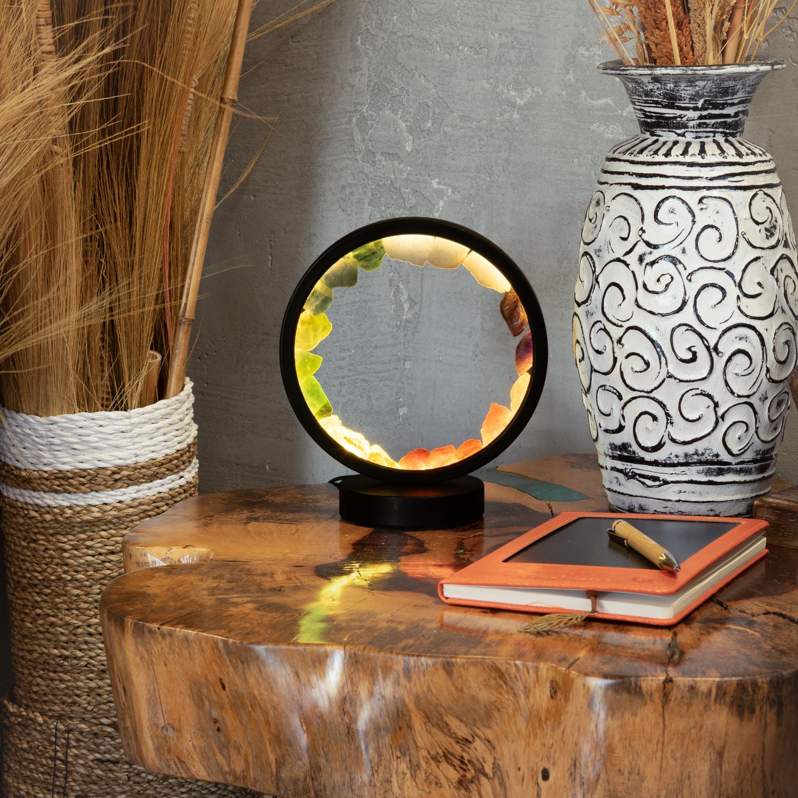 Gemstone Halo Lamp - 7 Chakra - 7 Gems - Image 7