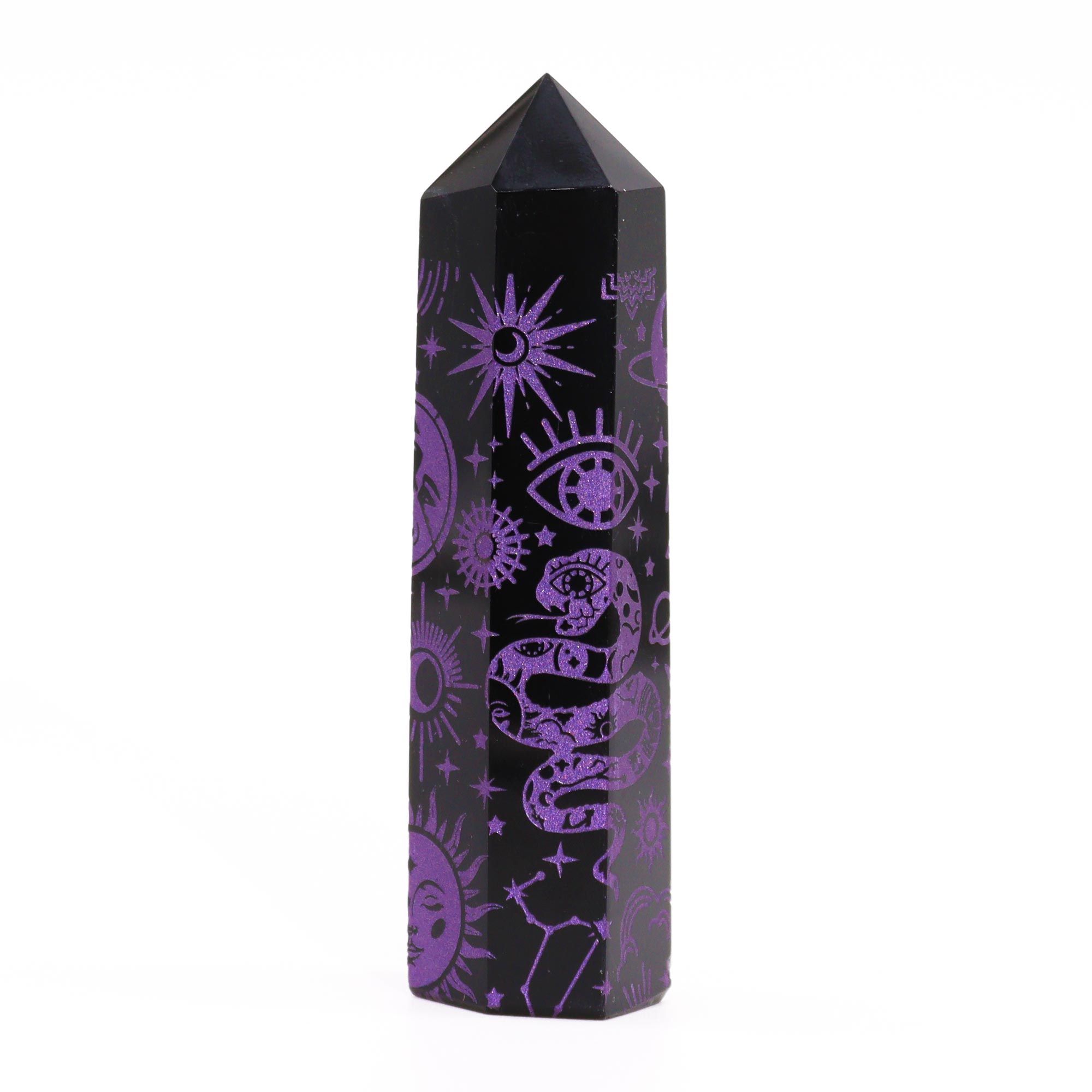 Black Obsidian Point - Mystic Story - Deep Purple - Image 5
