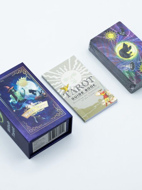 Purple Foil Tarot Card Set - Witch Tarot - with booklet