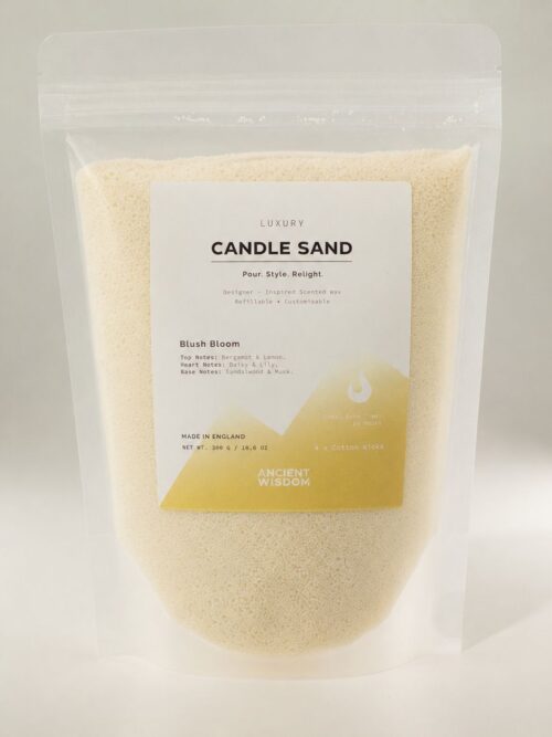 Fragranced Candle Sand - Warm Honey - Blush Bloom - 300g