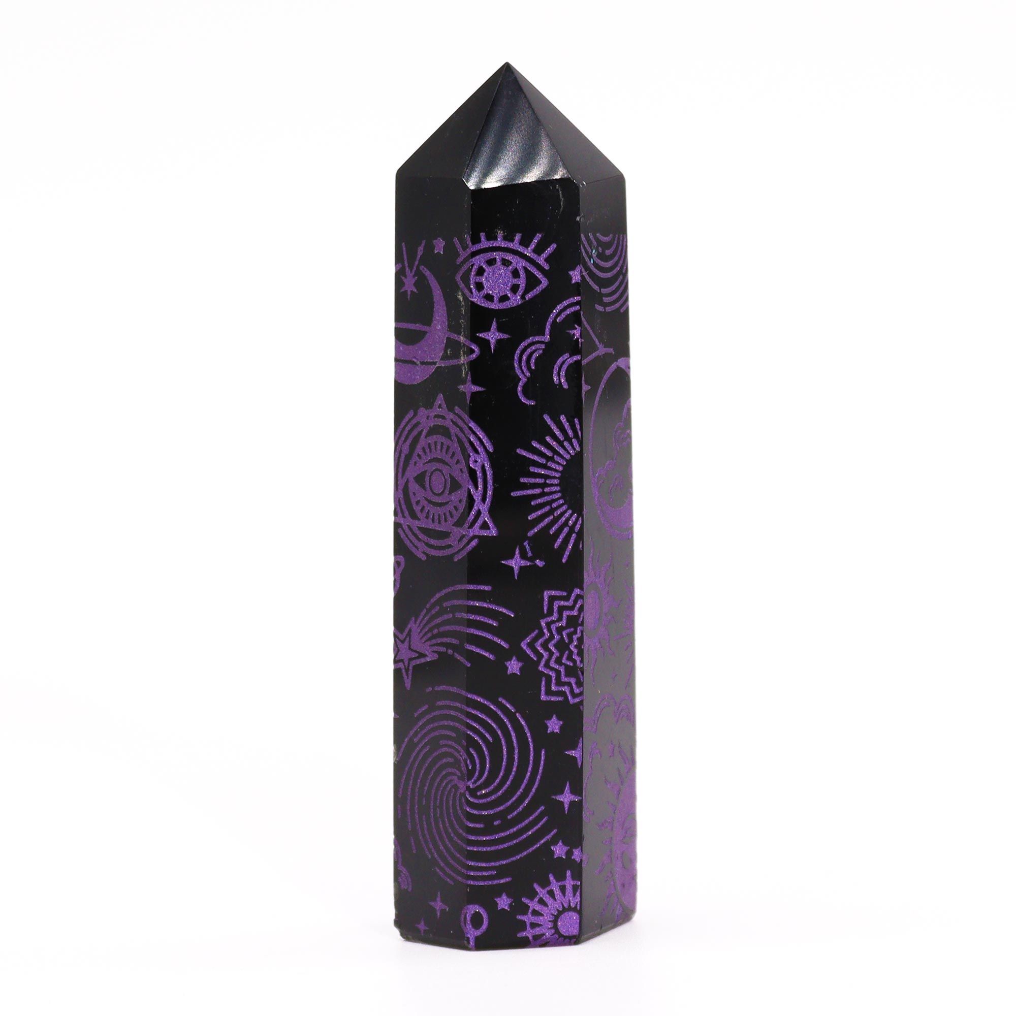 Black Obsidian Point - Mystic Story - Deep Purple - Image 2