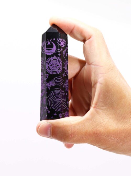 Black Obsidian Point - Mystic Story - Deep Purple