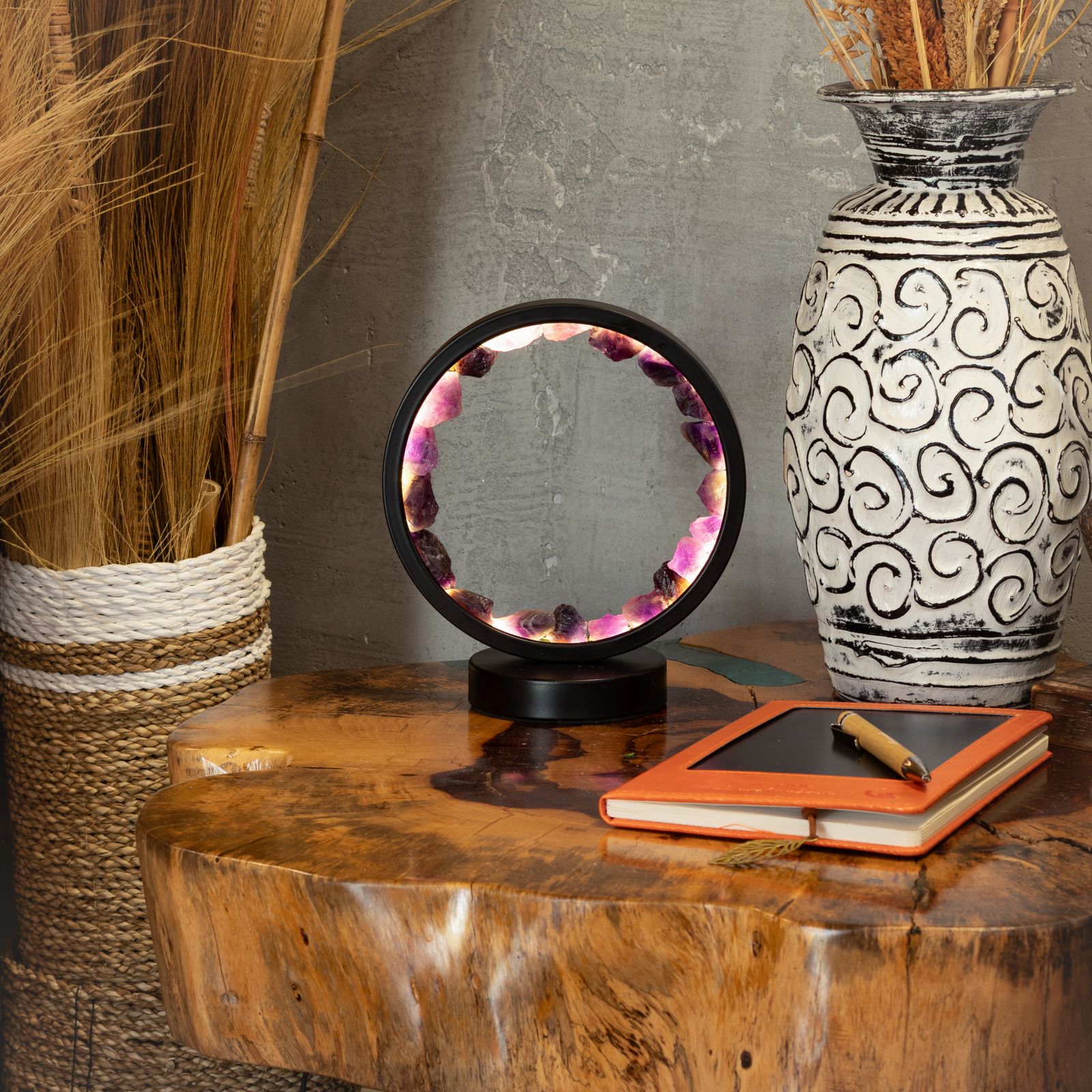 Gemstone Halo Lamp - Zen Spirit - Amethyst - Image 4