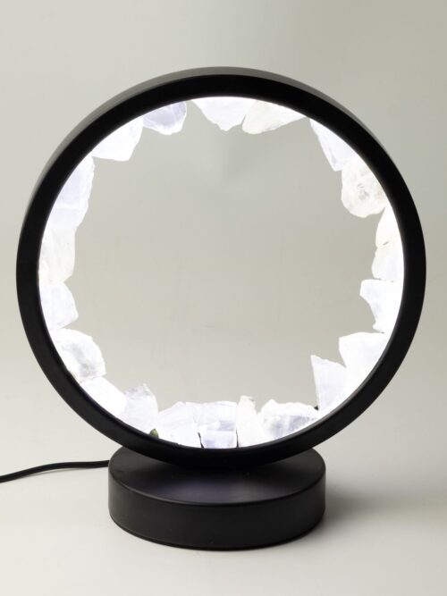 Gemstone Halo Lamp - Zen Mind - Clear Quartz