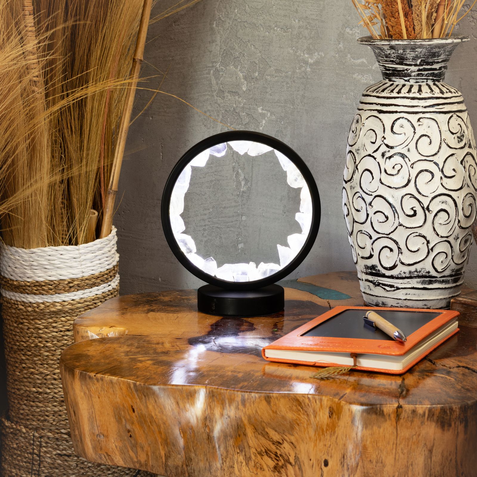 Gemstone Halo Lamp - Zen Mind - Clear Quartz - Image 4