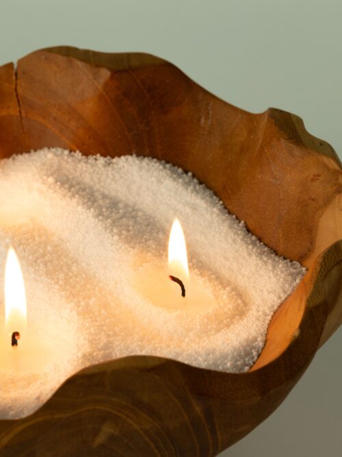Fragranced Candle Sand - Taupe Orange - Cobalt - 300g
