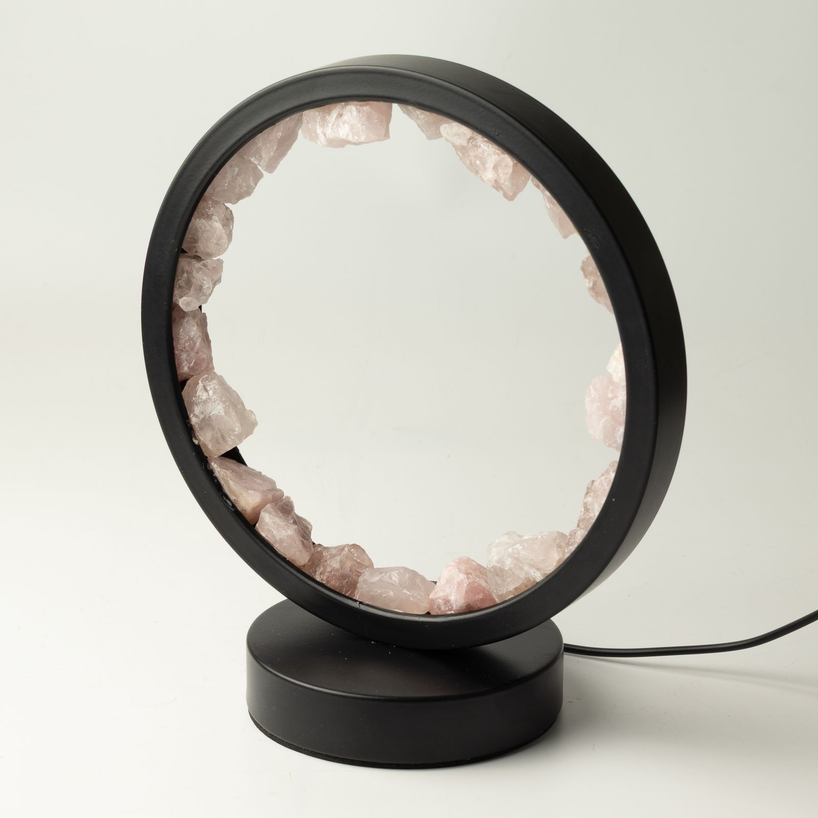 Gemstone Halo Lamp - Zen Body - Rose Quartz - Image 3