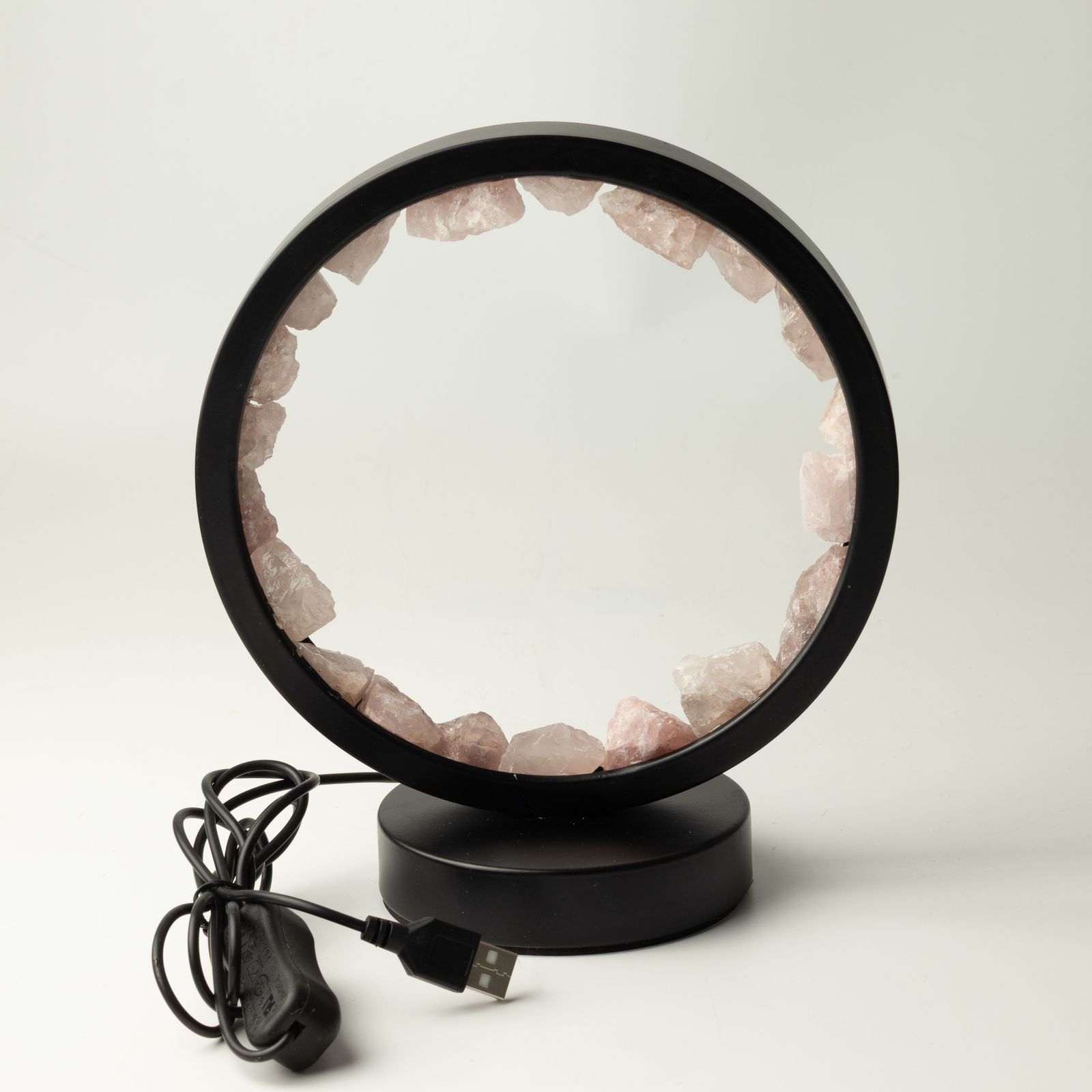 Gemstone Halo Lamp - Zen Body - Rose Quartz - Image 6
