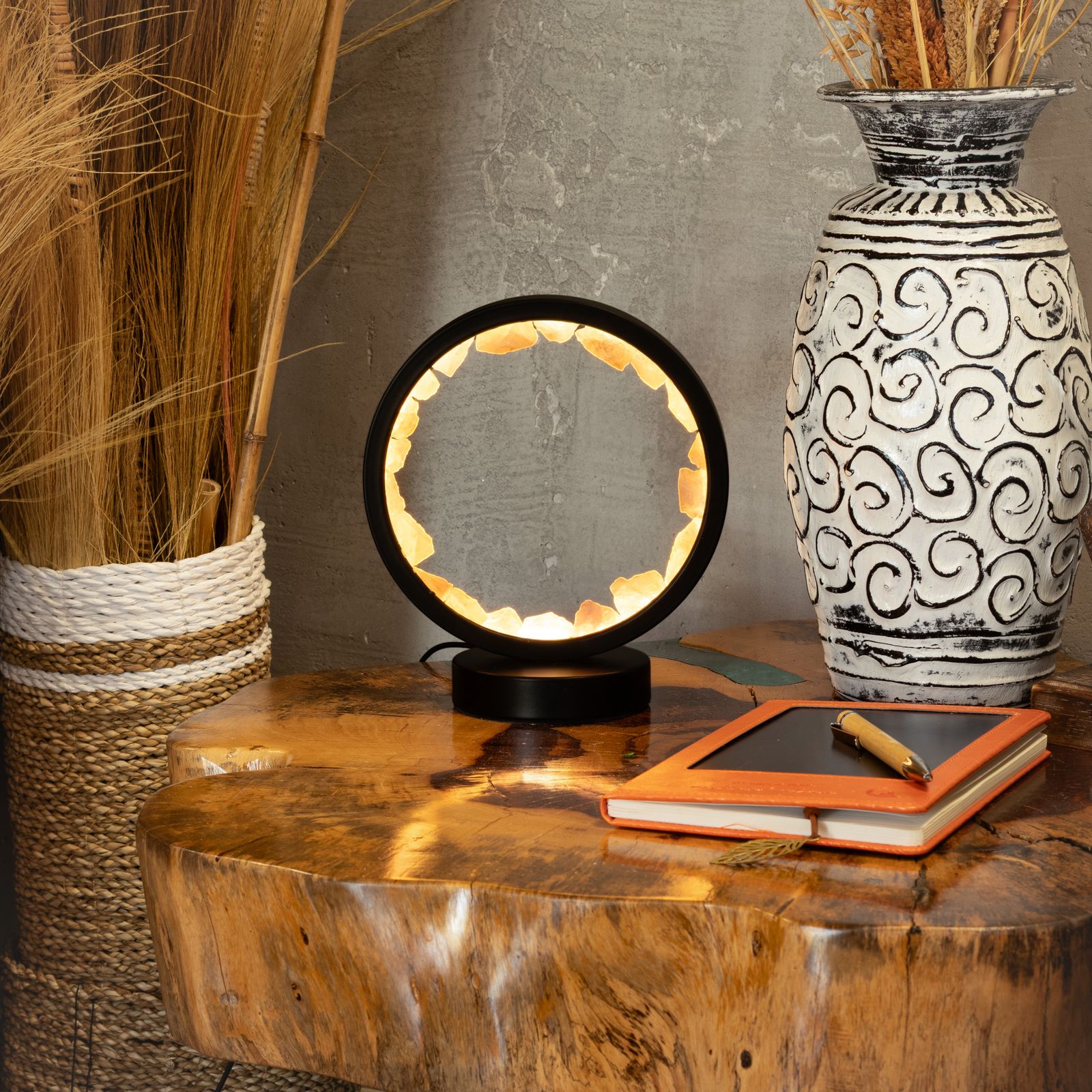 Gemstone Halo Lamp - Zen Body - Rose Quartz - Image 7