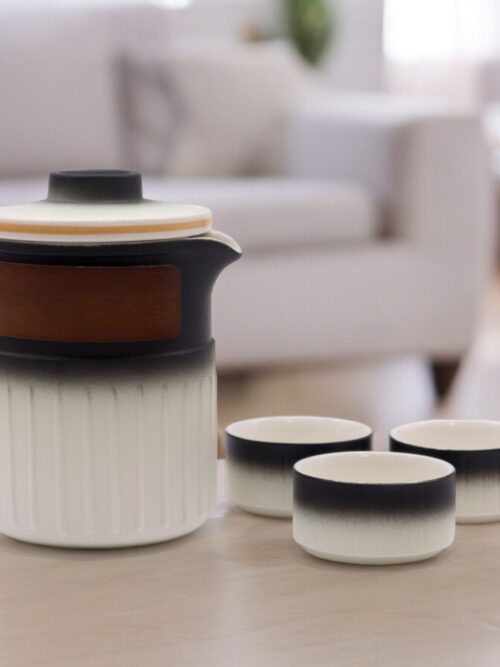 Travel Ceramic Teapot Set - Three Friends - Travel Pack