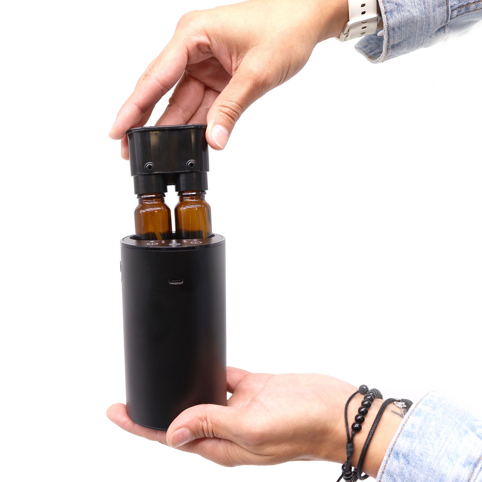 Double (switchable) Essential Oil Waterless Nebulizer- USB to C - Image 2